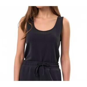 NEW FRENCH KYSS solid tank top in black
